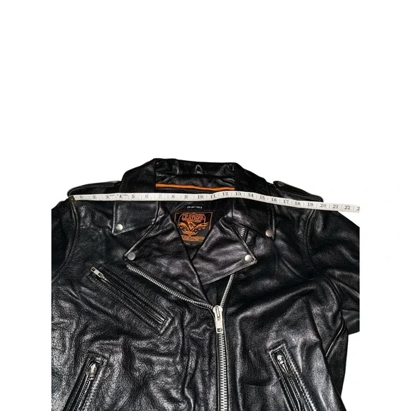 Milwaukee Leather Women's 3XL‎Leather Jacket Zip Liner Biker Retro Punk Belted